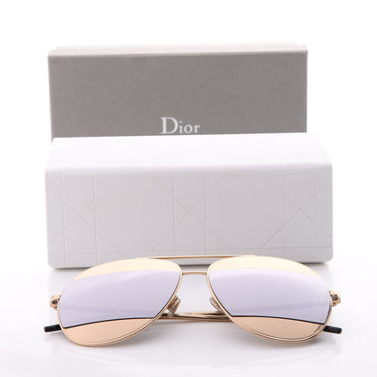 Christian Dior Split 1 Aviator Sunglasses Gold 8 of 8