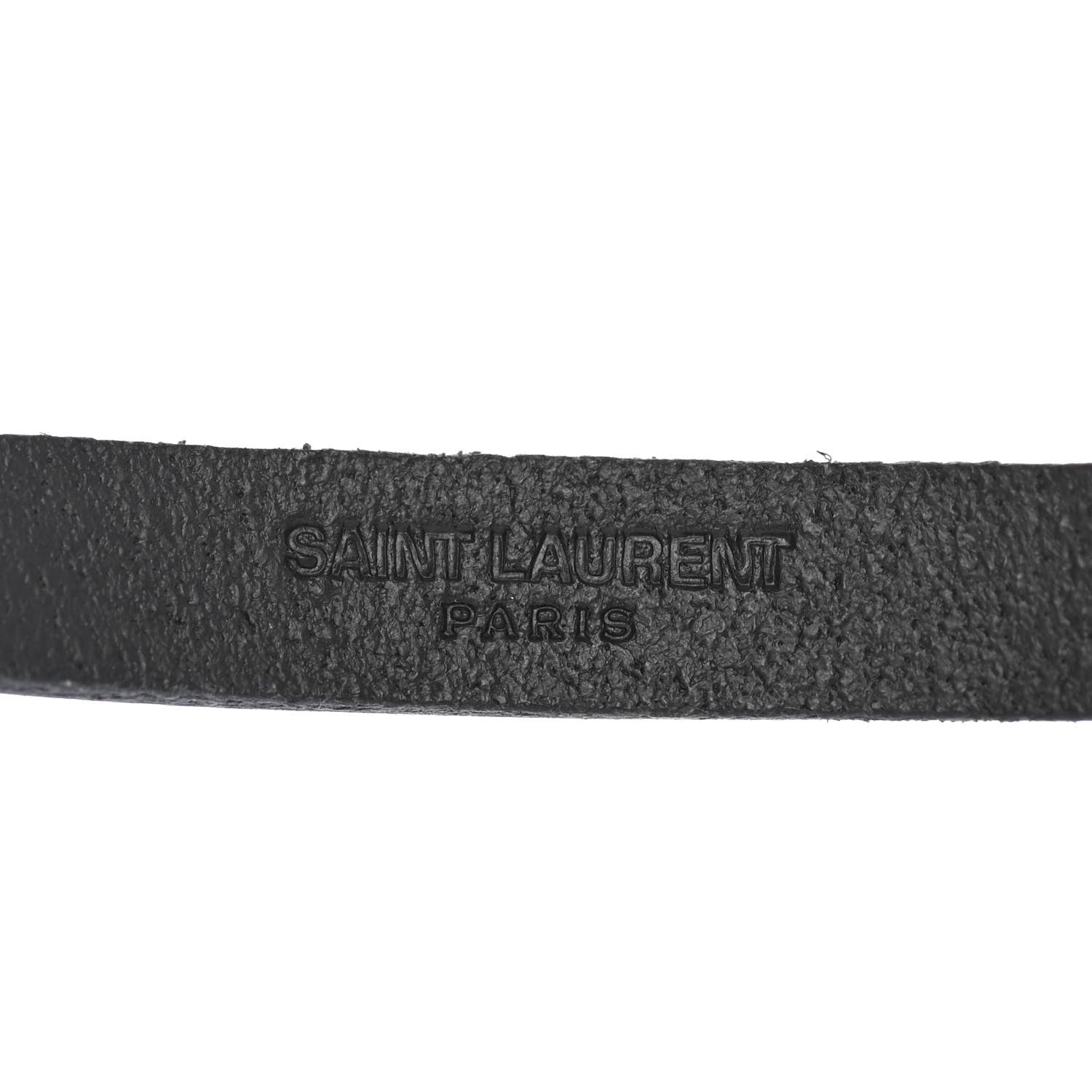 Saint Laurent Calfskin Opyum Bracelet M Black 3 of 4