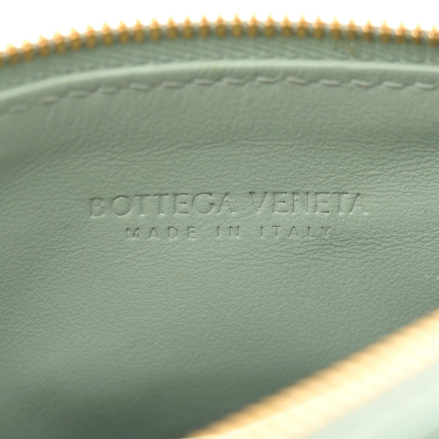 Nappa Intrecciato Half Moon Pouch On Strap Sauge