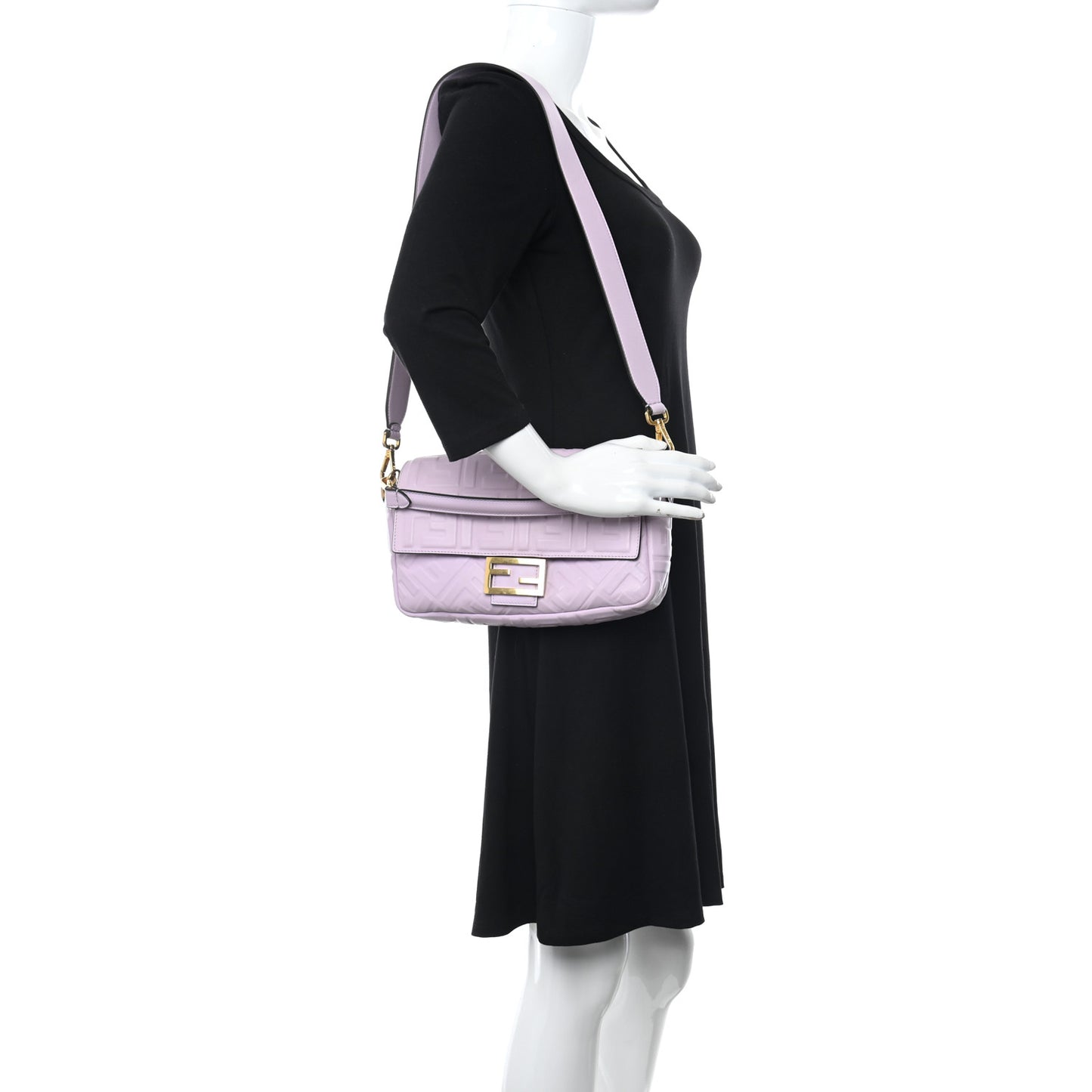 Nappa FF 1974 Embossed Baguette Anemone