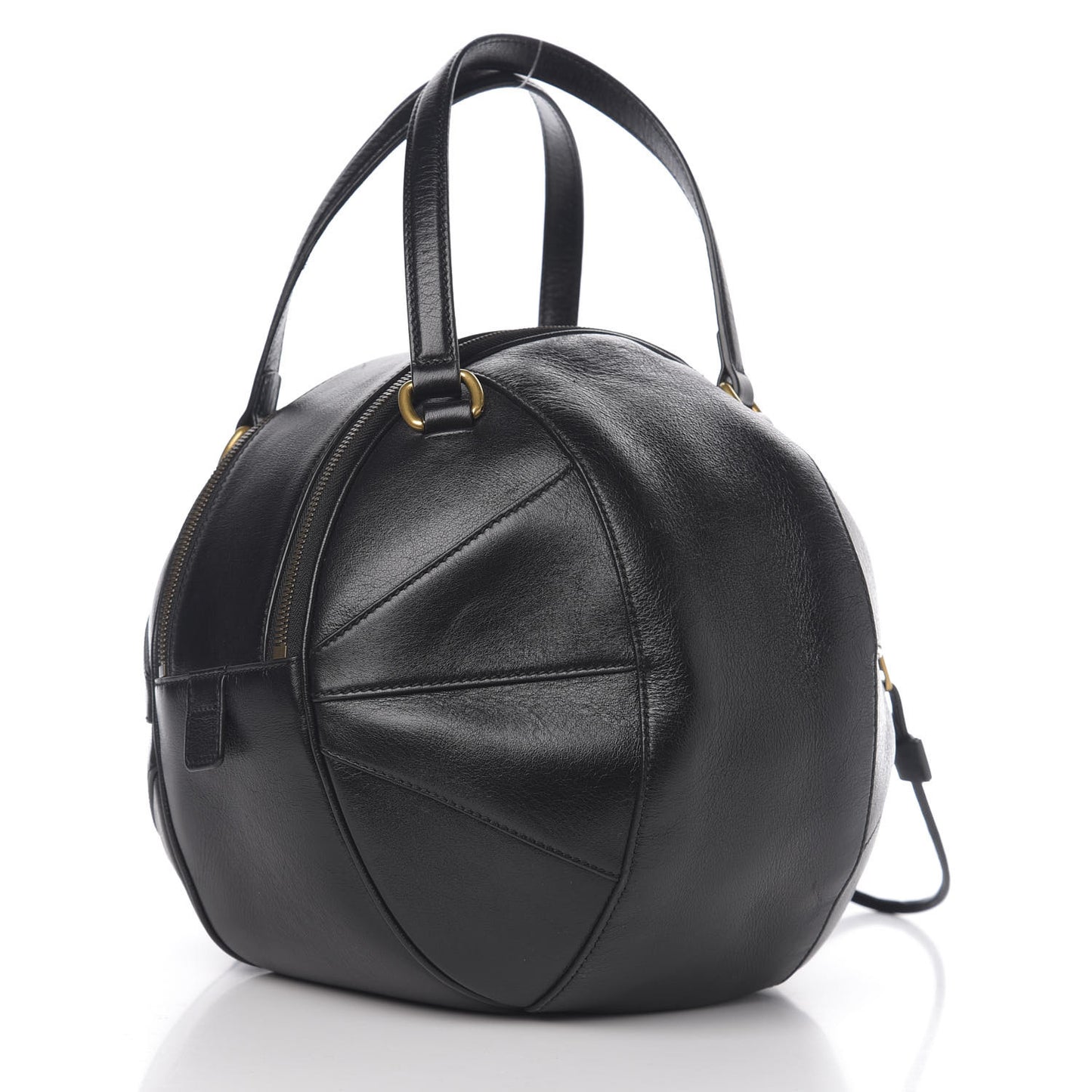 Piuma Lux Energy Large Tifosa Basketball Shaped Shoulder Bag Black