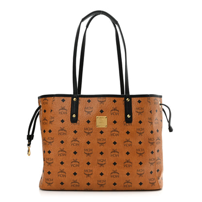 MCM Visetos Medium Project Reversible Shopper Tote Cognac 2 of 17