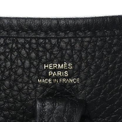 Hermes Taurillon Clemence Evelyne TPM Black 6 of 10