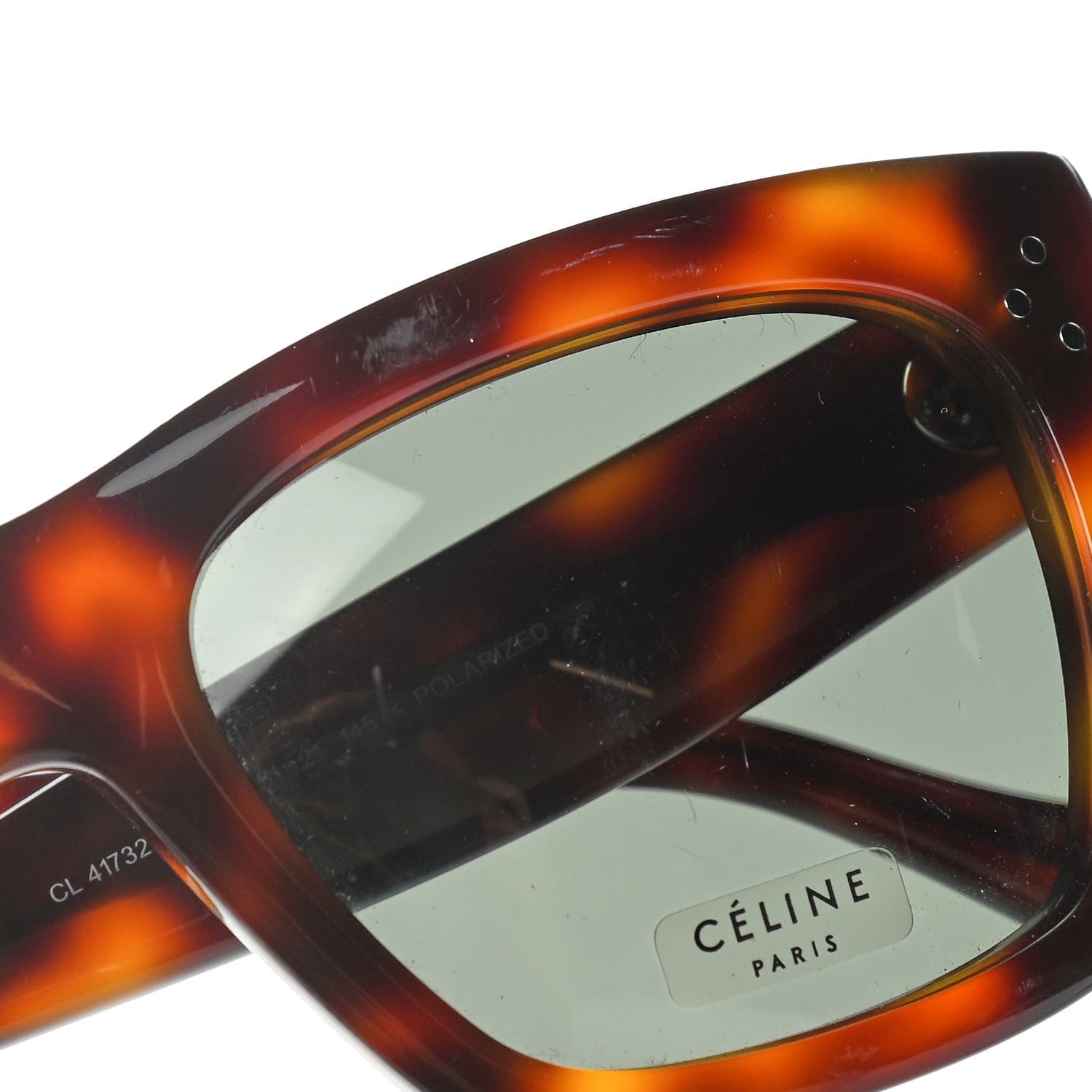 Celine Polarized Sunglasses CL 41732 Tortoise 8 of 9