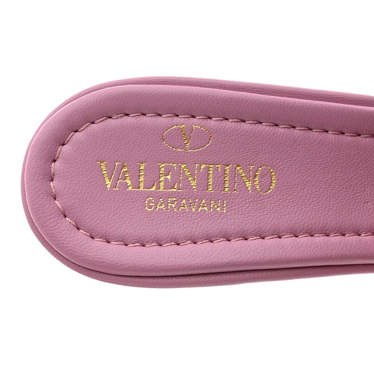 Nappa Quilted Roman Stud 65mm Slide Sandals 38 Giacinto