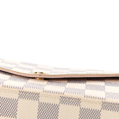 Louis Vuitton Damier Azur Pochette Felicie Chain Wallet Rose Ballerine 9 of 16