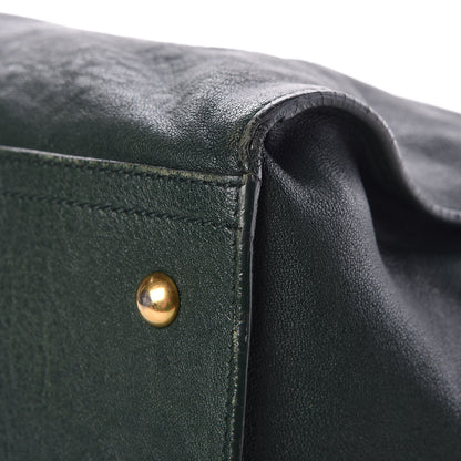 Saint Laurent Sheepskin Large Cabas ChYc Dark Green 7 of 19