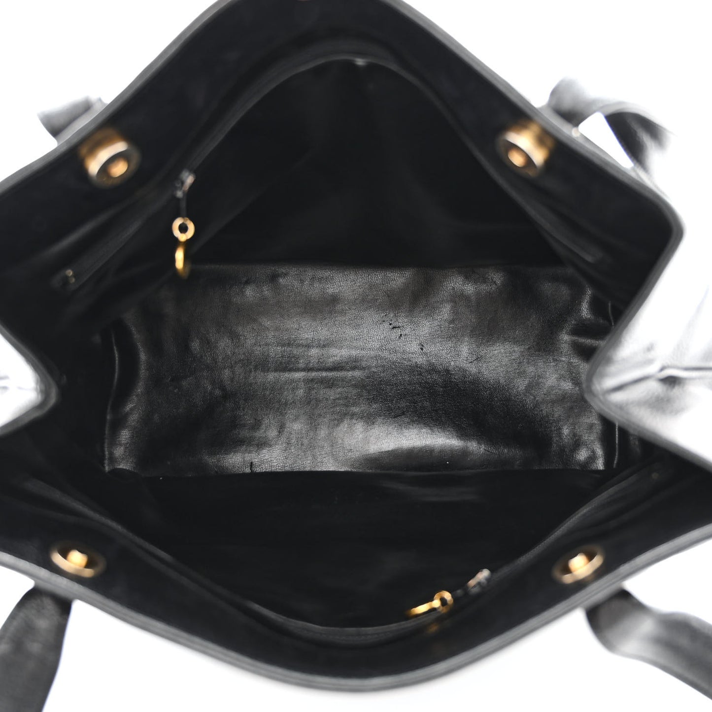 Caviar Large CC Shoulder Bag Black