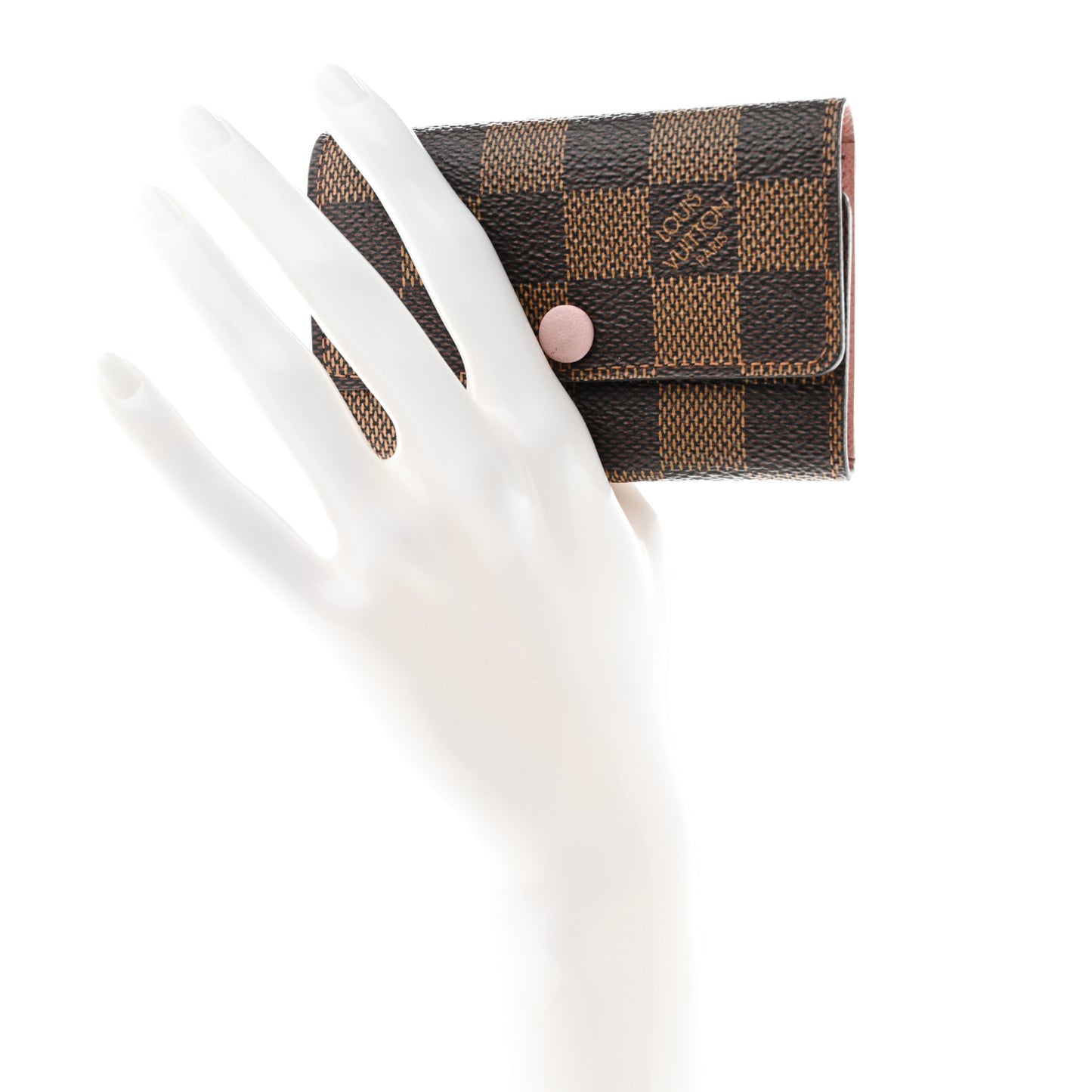 Damier Ebene Multicles 6 Key Holder Rose Ballerine