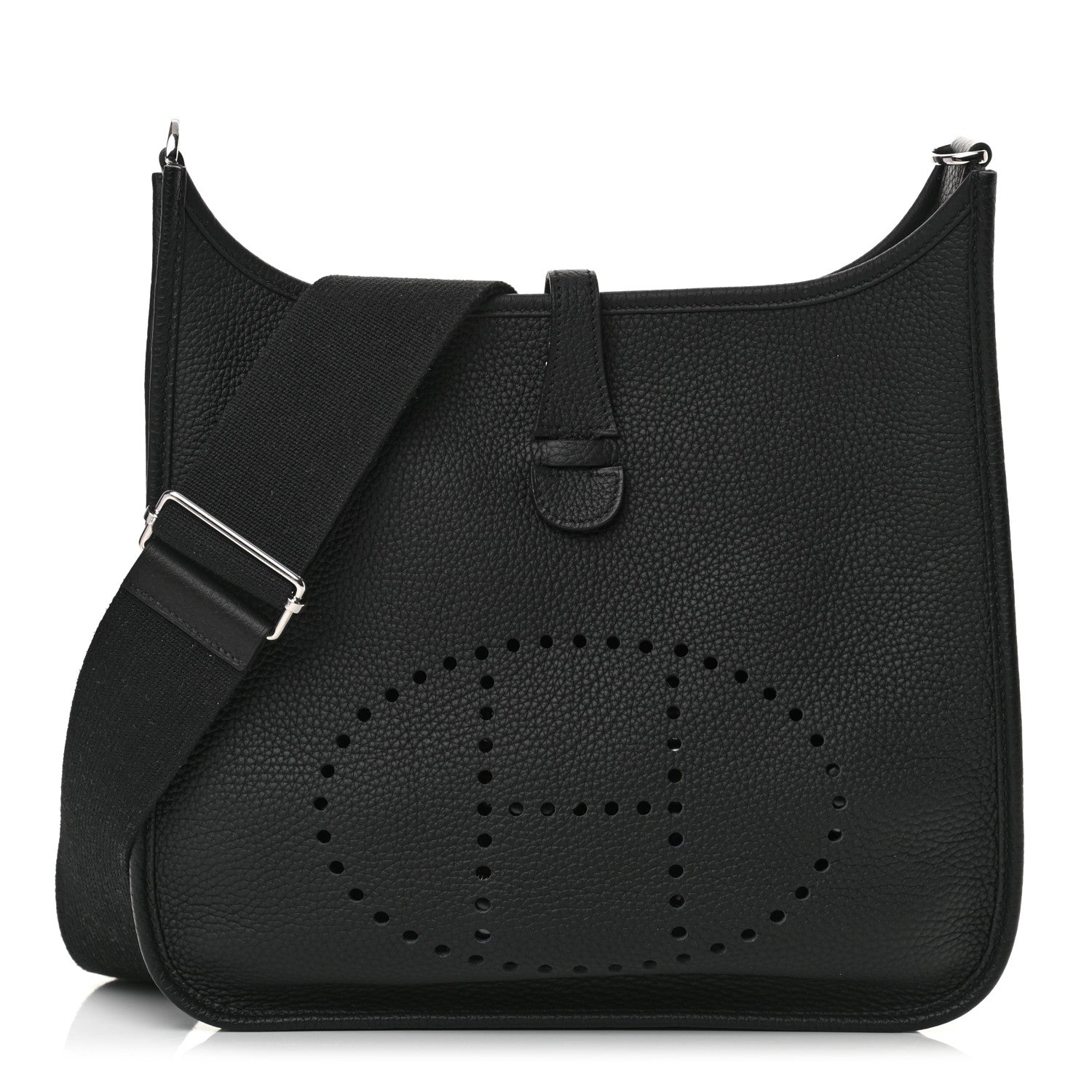 Hermes Taurillon Clemence Evelyne III PM Black 1 of 14