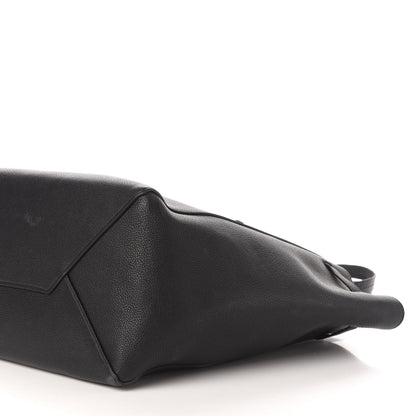 Celine Soft Grained Calfskin Small Belt Cabas Phantom Black 9 of 13
