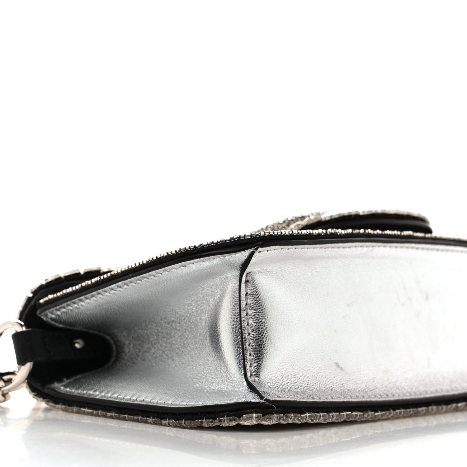 Valentino Garavani Swarovski Crystal Embroidered Vlogo Small Loco