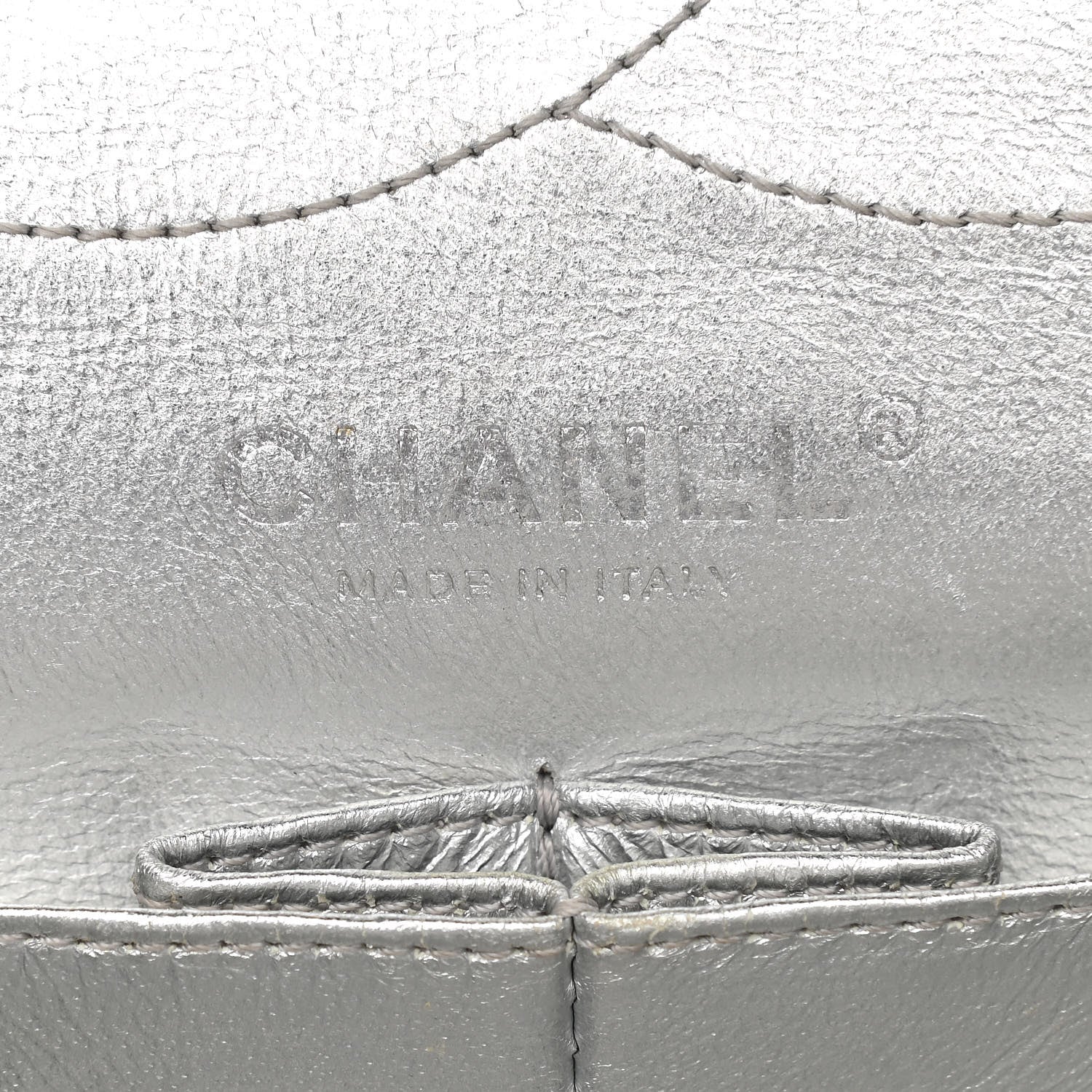 Chanel Metallic Aged Calfskin Quilted 2.55 Reissue 227 Flap Silver 6 of 13
