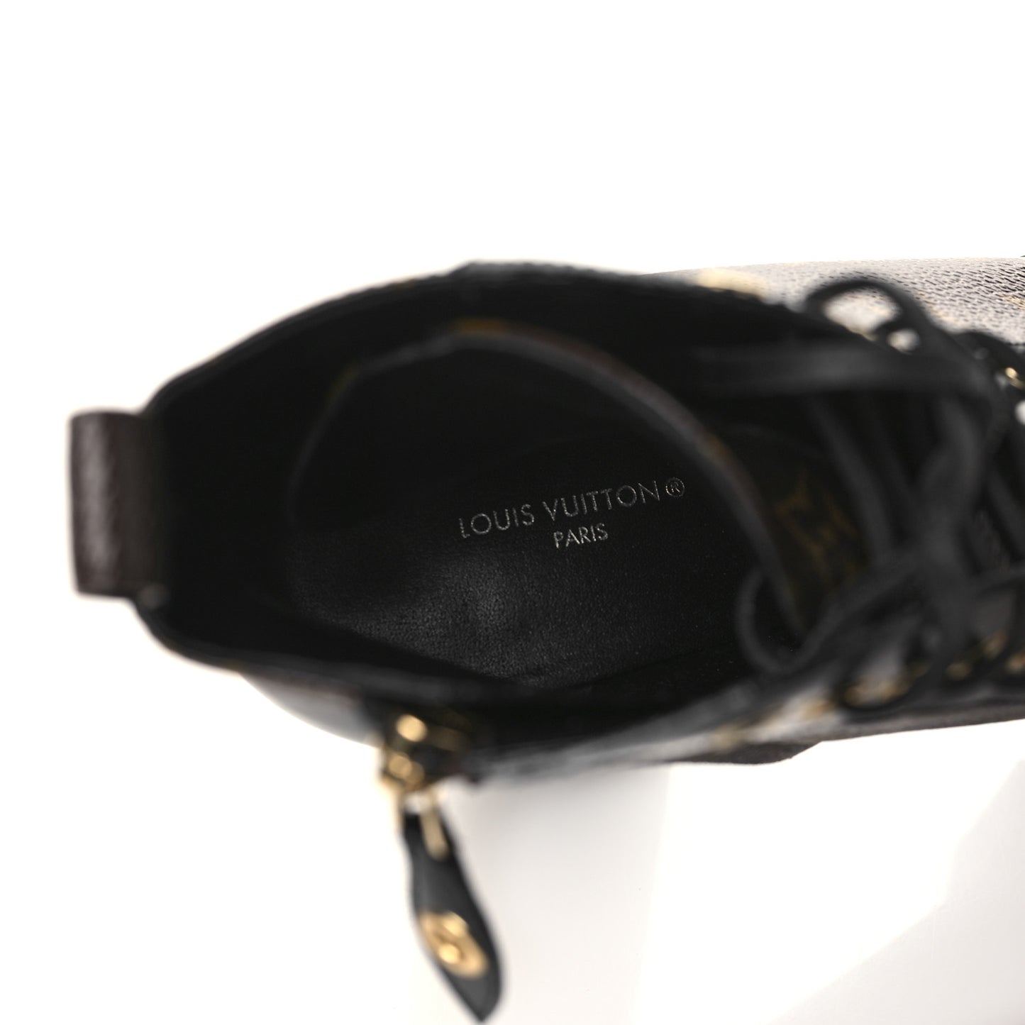 Patent Calfskin Monogram Star Trail Ankle Boots 37.5 Black