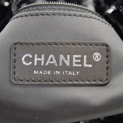 Chanel Vinyl Rock in Moscou Large Tote Black 7 of 10