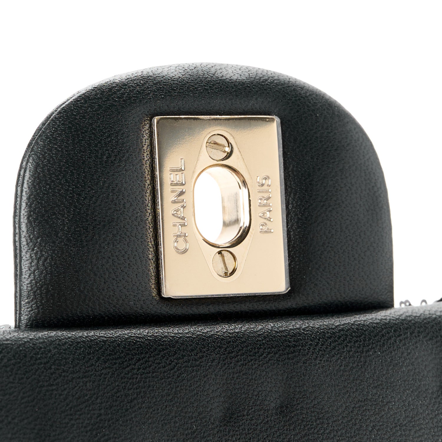 Chanel Lambskin Sequin Pearl Chain Fringe Mini Flap Black 8 of 12