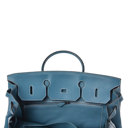 Hermes Taurillon Clemence Birkin 40 Blue Jean 12 of 28