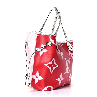 Louis Vuitton Monogram Giant Neverfull MM Rouge 2 of 4