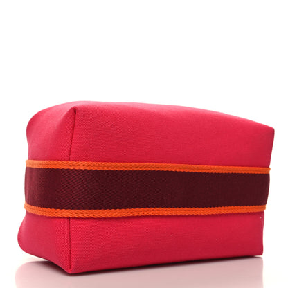 Hermes Canvas Small Bride-A-Brac Pouch Hibiscus 4 of 10