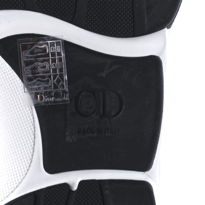 Christian Dior Technical Mesh Calfskin Crocodile Embossed Mens B22 Sneakers 44 White Pink Blue 6 of 9