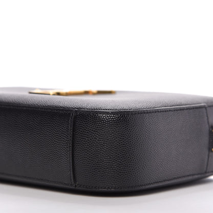 Saint Laurent Grain De Poudre Medium Classic Monogram Camera Bag Black 7 of 9