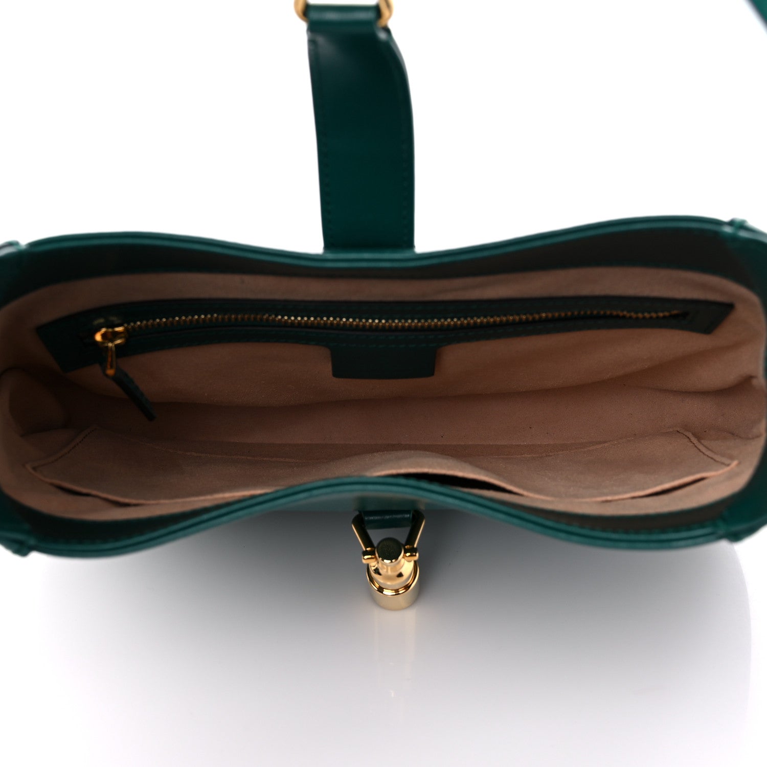 Gucci Boarded Dyana Lux Calfskin Small Jackie 1961 Hobo Emerald 5 of 10