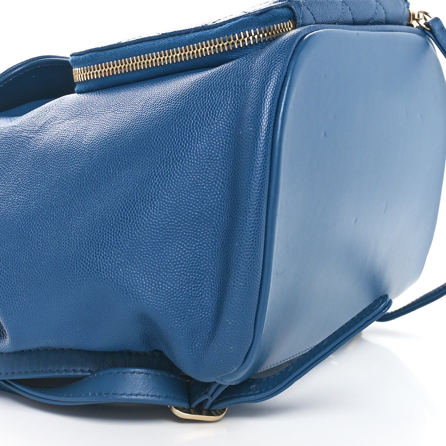 Caviar Quilted Business Affinity Backpack Blue