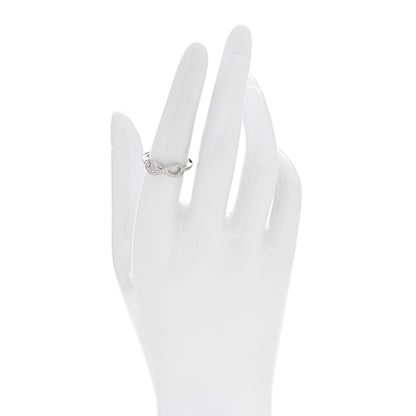 Tiffany Platinum Diamond Infinity Ring 54 6.75 2 of 5