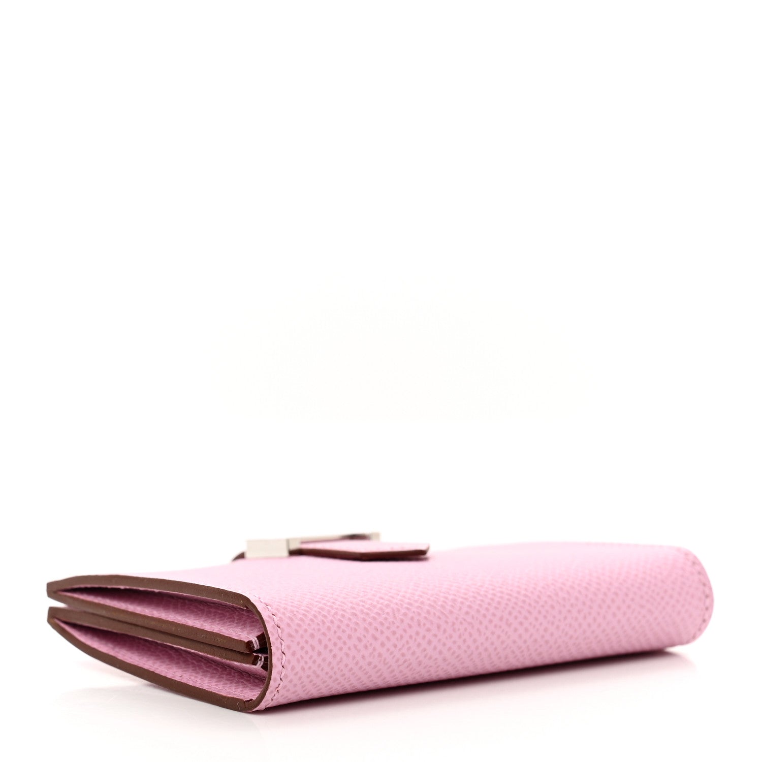 Hermes Epsom Bearn Card Holder Wallet Mauve Sylvestre 3 of 6
