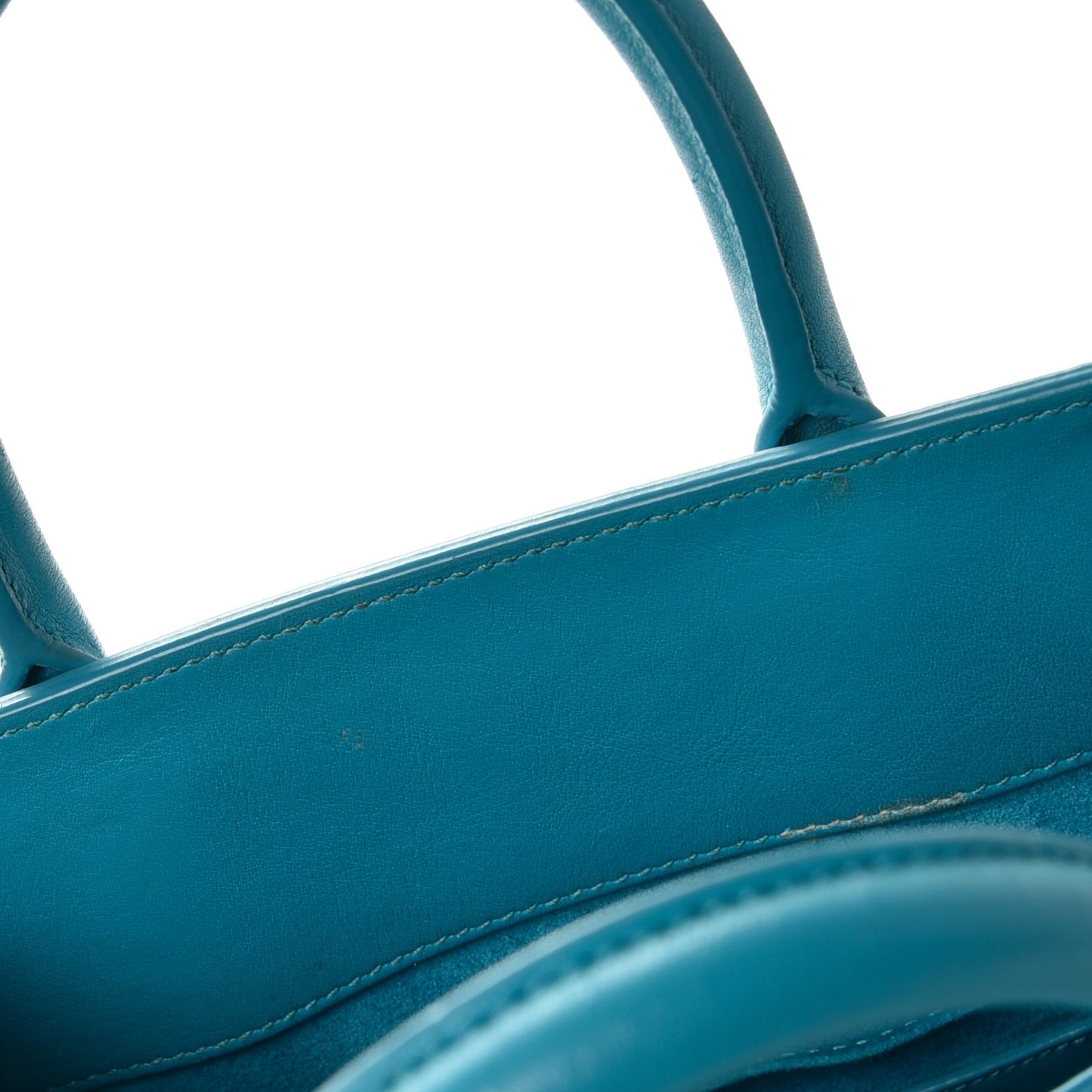 Calfskin Nano Sac De Jour Turquoise