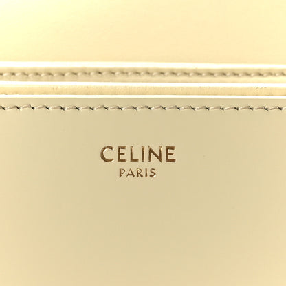 Celine Shiny Calfskin Medium Triomphe Limestone 6 of 9