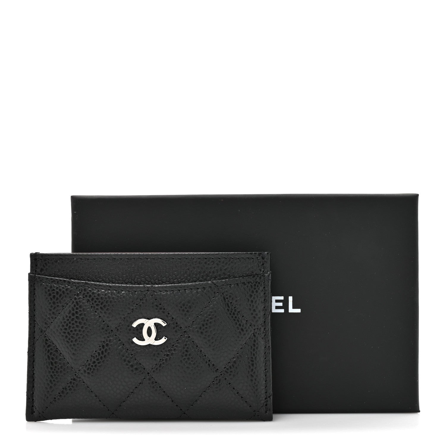 Chanel Caviar Quilted Card Holder Black 9 of 9