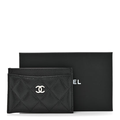 Chanel Caviar Quilted Card Holder Black 9 of 9