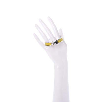 Hermes Enamel Narrow Clic Clac H Bracelet PM Chartreuse 2 of 6