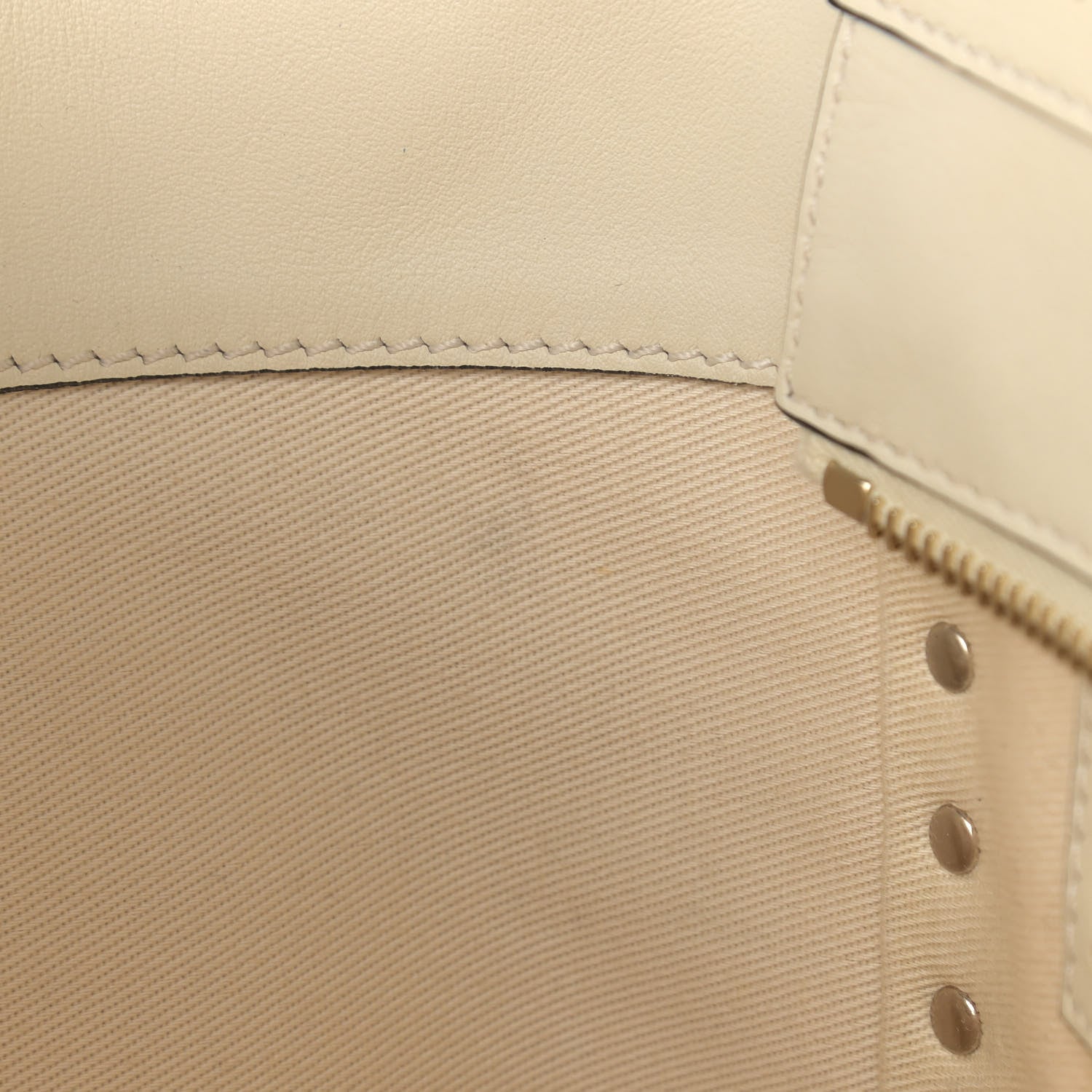 Valentino Garavani Vitello Small Rockstud Double Handle Tote Ivory 9 of 12
