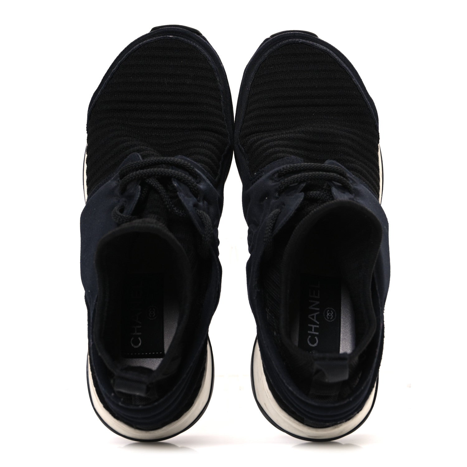 Chanel Stretch Fabric CC Sneakers 36 Black 1752553 – FASHIONPHILE