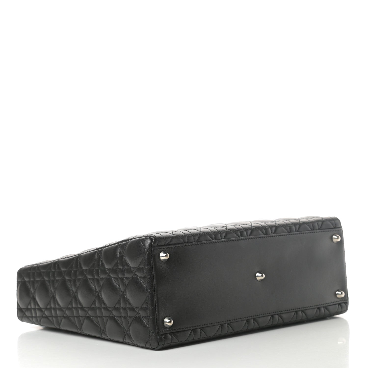 Christian Dior Lambskin Cannage Large Lady Dior Black 4 of 14