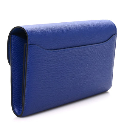 Hermes Epsom Constance Long Wallet Bleu Electrique 3 of 7