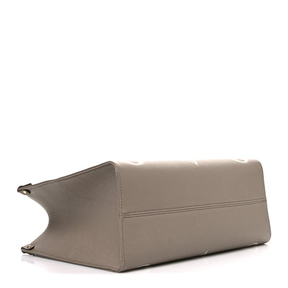 Louis Vuitton Empreinte Monogram Giant Onthego MM Tourterelle Creme 4 of 13