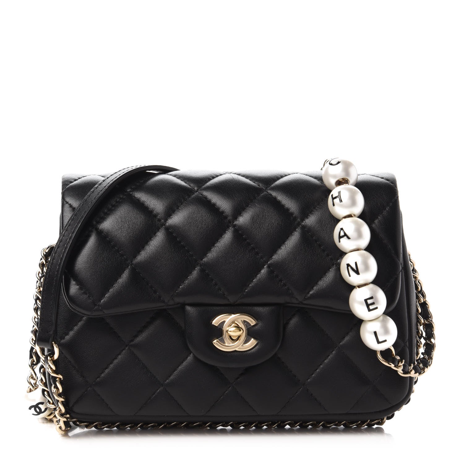 Chanel Lambskin Quilted Small My Precious Flap Black 1 of 10