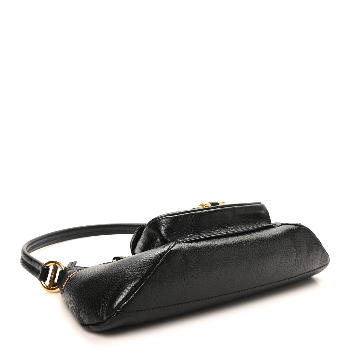 Grained Calfskin The 99 Shoulder Bag Black