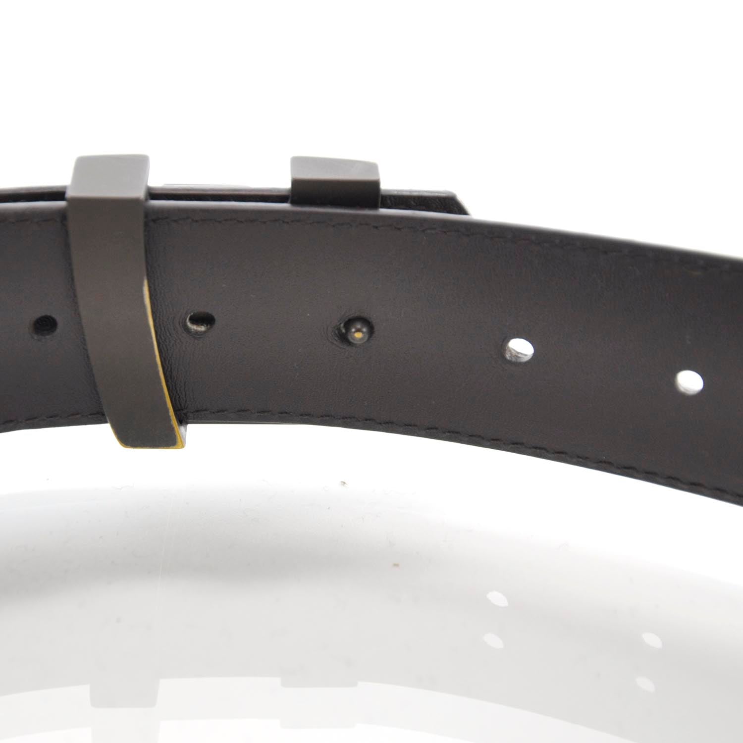 Louis Vuitton Damier Ebene LV Initiales Belt 100 40 3 of 6
