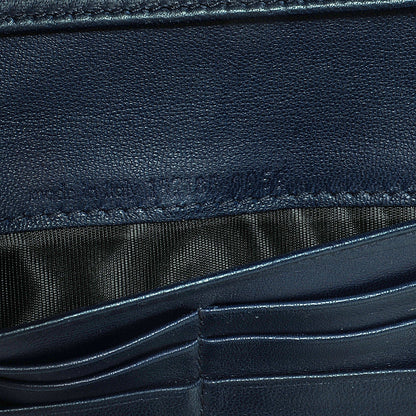 Saint Laurent Patent Y-Mail Long Wallet Marine 5 of 5