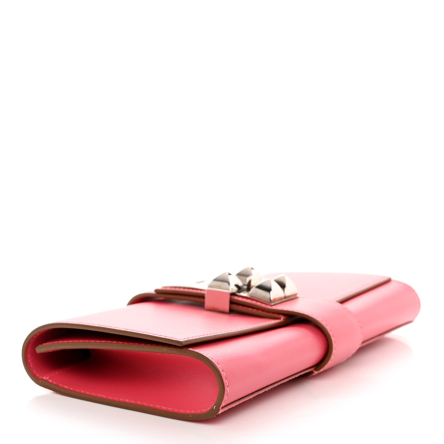 Hermes Tadelakt Medor 23 Clutch Rose Lipstick 4 of 6