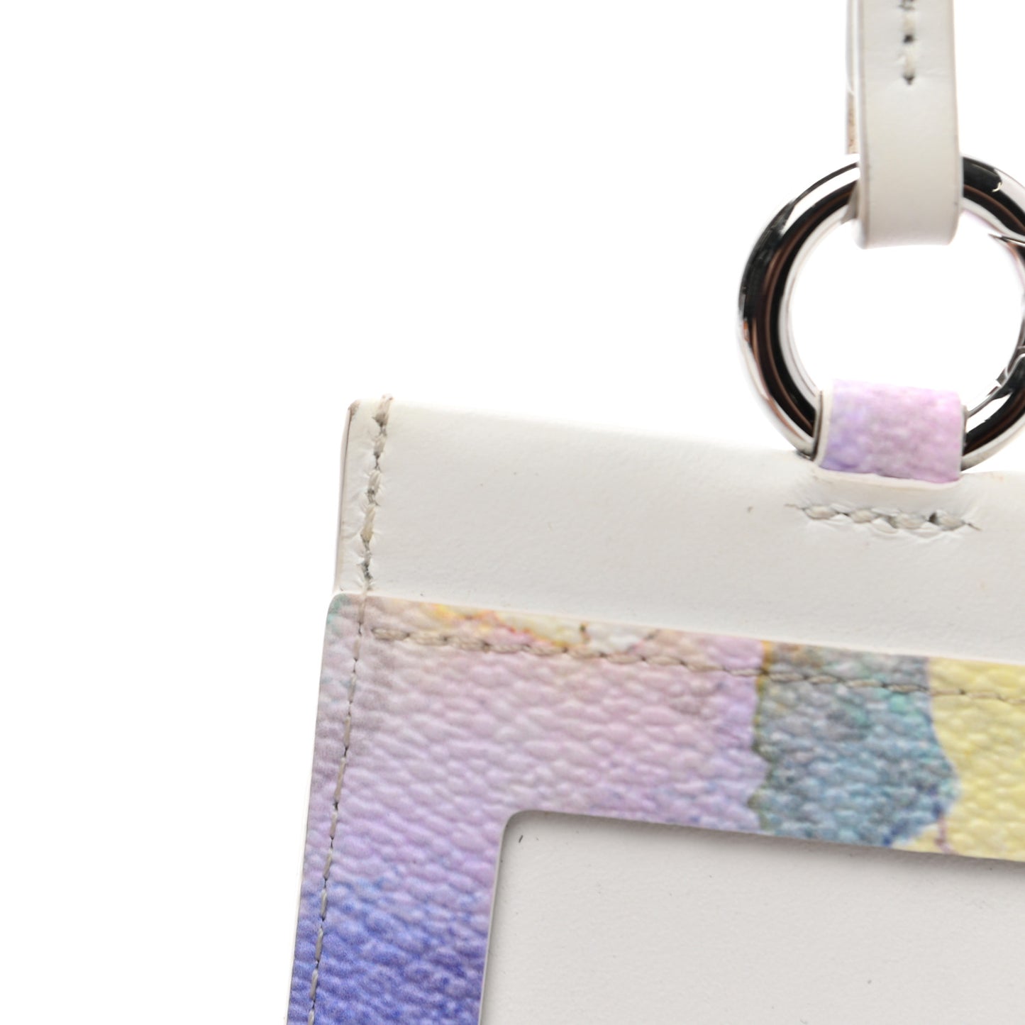 Monogram Card Holder On Strap Watercolor
