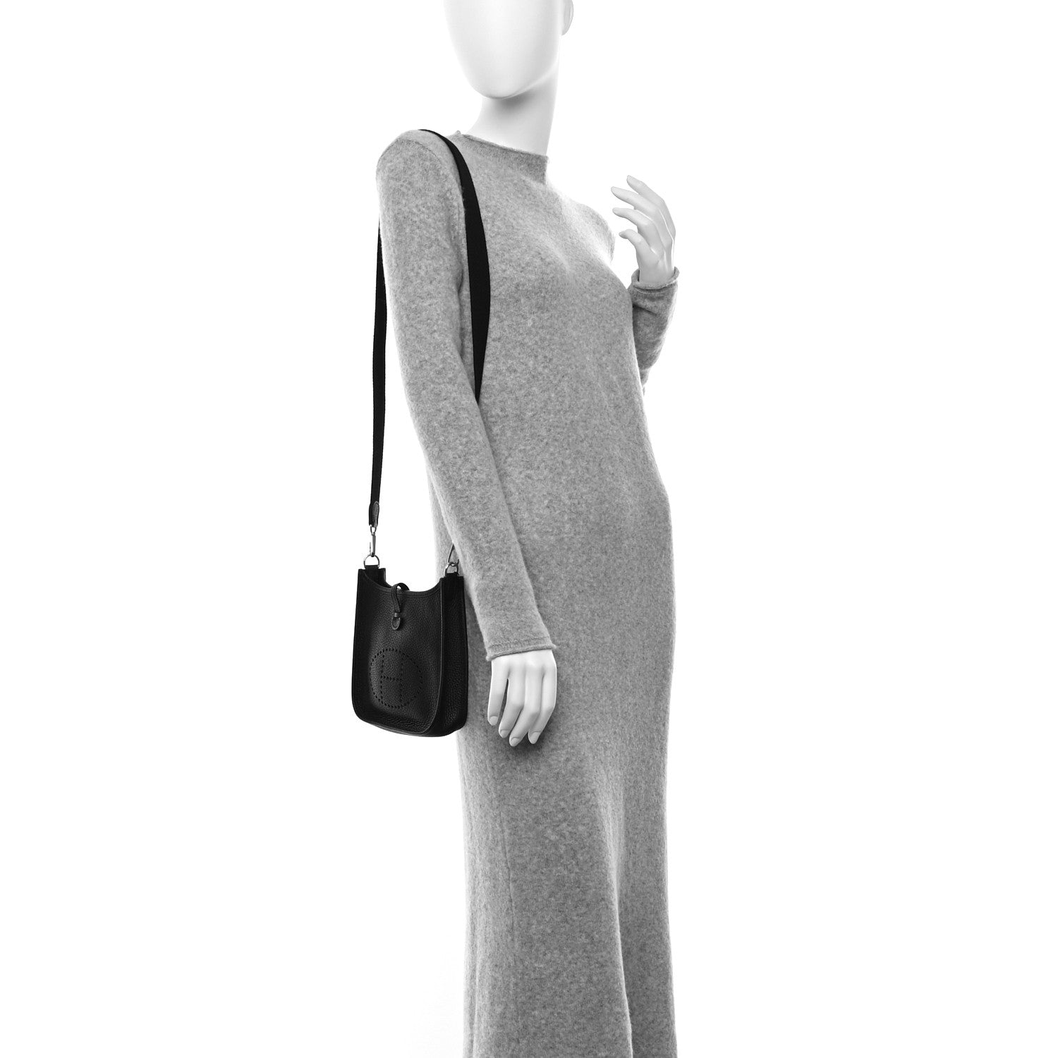 Hermes Taurillon Clemence Evelyne TPM Black 2 of 10