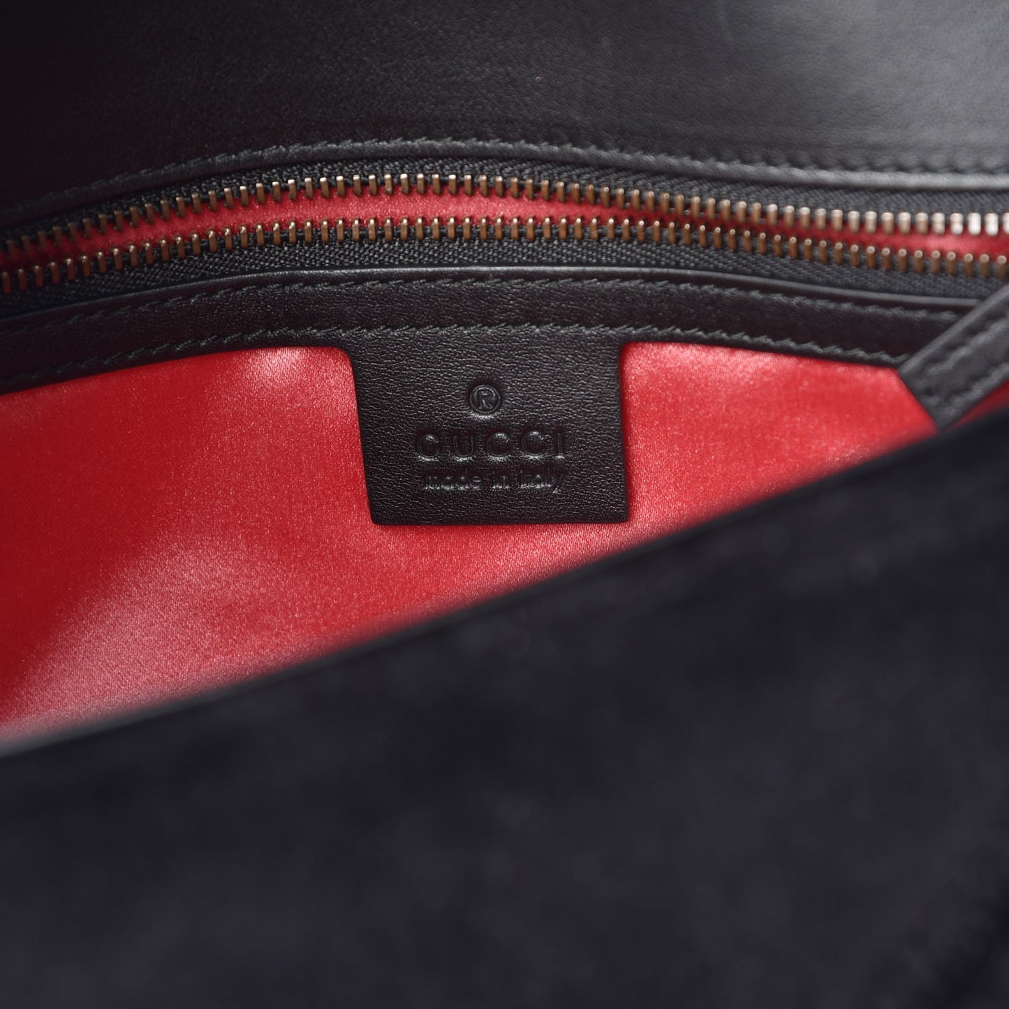 Velvet Matelasse Small GG Marmont Shoulder Bag Black