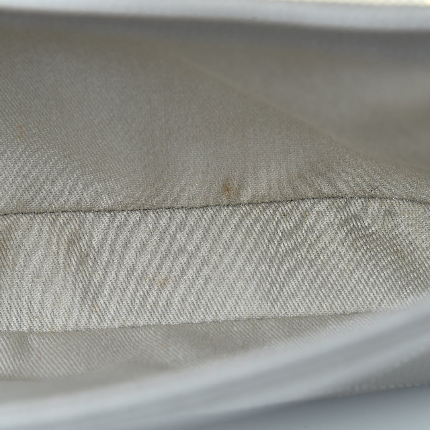 Chanel Grained Calfskin Stitched Flap Grey 8 of 16