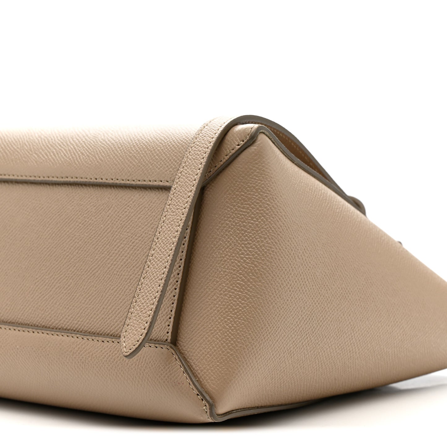 Grained Calfskin Micro Belt Bag Light Taupe