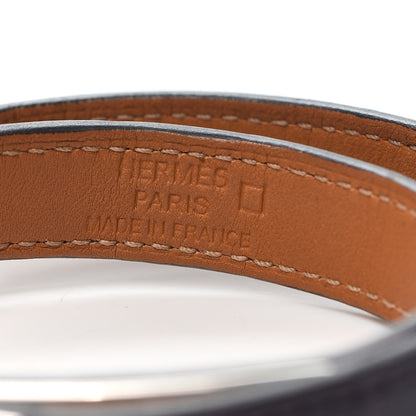 Hermes Shiny Alligator Kelly Double Tour Bracelet S Amethyst 4 of 5